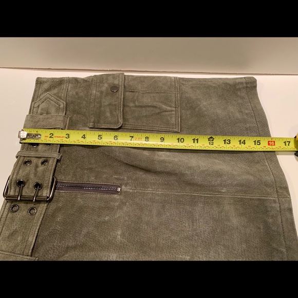 JUNIOR’S GENUINE SUEDE LEATHER MINI SKIRT. - Picture 4 of 15